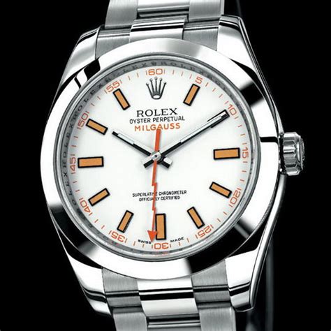 rolex milgauss quadrante bianco